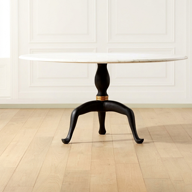 Imperial Marble Pedestal Dining Table