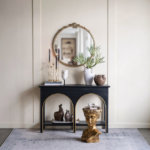 Round Gold Decorative Wall Mirror