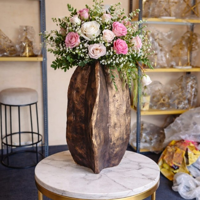 Rustic Luxe Designer Flower Vase