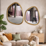 Organic Gold Wall Mirror Set