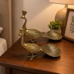 Royal Golden Peacock Decorative Showpiece Set