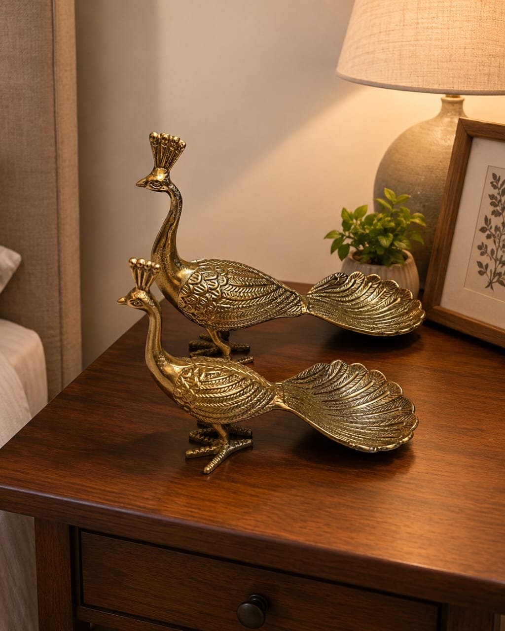 WhatsApp Image 2026-06-18 at 4.27.31 PM Royal Golden Peacock Decorative Showpiece Set - Image 1