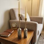 Luxury Golden Metal Candle Stand Set