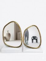 Organic Gold Wall Mirror Set - Image 2