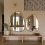 Organic Gold Wall Mirror Set
