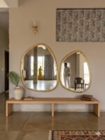 Organic Gold Wall Mirror Set