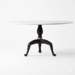 Imperial Marble Pedestal Dining Table - Image 3