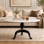 Imperial Marble Pedestal Dining Table