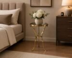 Royal Gold Accent Side Table