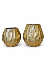 Luxury Gold Texture Flower Pot Set of 2 - Image 2