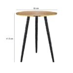 Nordic Luxe Round Accent Side Table - Image 3